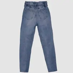 شلوار جین مام استایل کمرکش زاپ دار Tally weijl