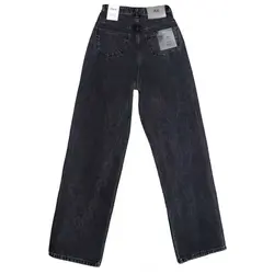 شلوار جین بگی ذغالی زنانه Pull and Bear