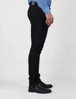 شلوار کتان پارچه راسته مشکي کتان