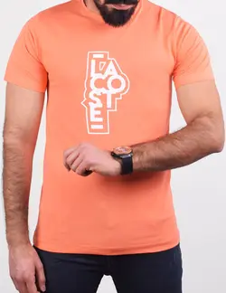 تيشرت مردانه لاکست گلبهی