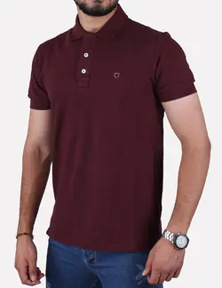پولو شرت جودون زرشکی ملانژ