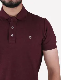 پولو شرت جودون زرشکی ملانژ