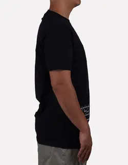 تیشرت طرح گلدوزی انگلیسی مشکی