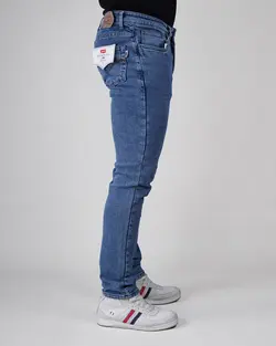 شلوار جین پارچه خارجی سایز بزرگ آبی