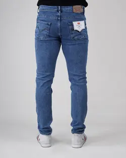 شلوار جین پارچه خارجی سایز بزرگ آبی