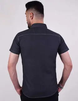 پيراهن آستين کوتاه لي ساده دودي | خرید و قیمت پیراهن مردانه لی دودی