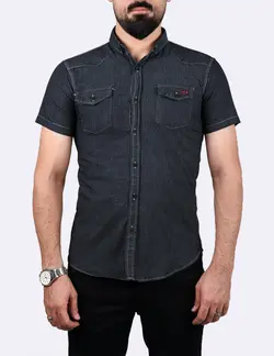 پيراهن آستين کوتاه لي ساده دودي | خرید و قیمت پیراهن مردانه لی دودی