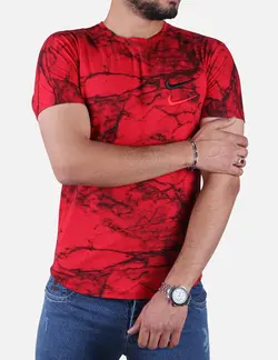 تیشرت مردانه ابر و بادی قرمز