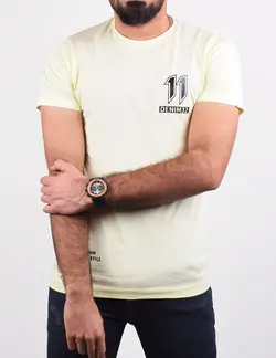 تيشرت مردانه يازده زرد