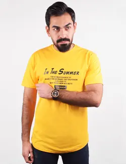 تيشرت مردانه سامر دم هلال زرد