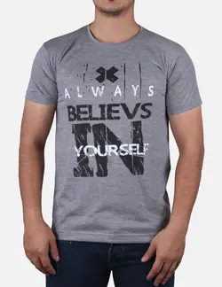 تيشرت مردانه يقه گرد always طوسی