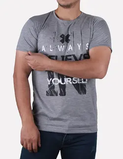 تيشرت مردانه يقه گرد always طوسی