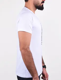 تيشرت مردانه لاکست سفيد