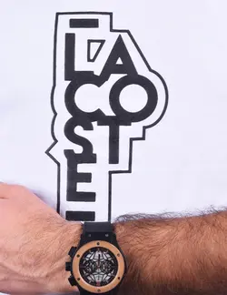 تيشرت مردانه لاکست سفيد