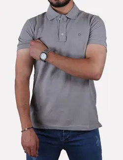 پولو شرت جودون طوسی فیلی تیره