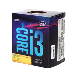 مشخصات، قیمت و خرید پردازنده مرکزی اینتل مدل Core i3 9100F BOX - فروشگاه اینترنتی فارس بازار