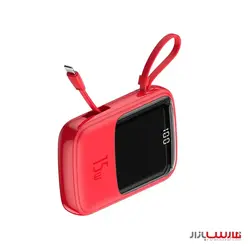 مشخصات، قیمت و خرید پاوربانک 10000 میلی‌آمپری بیسوس 15W مدل Baseus Q pow PPQD-B09 - فروشگاه اینترنتی فارس بازار