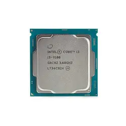 پردازنده اینتل بدون جعبه سری Coffee Lake مدل Core i3-9100 Tray