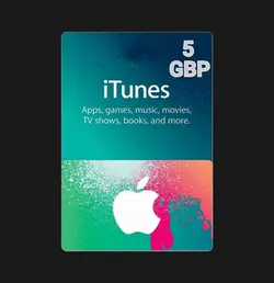 گیفت کارت Itunes 5 GBP