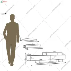 میز تلویزیون سما + شلف