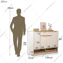 جاکفشی کنسولی حنا عرض 120