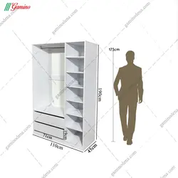 کمد لباس بدون درب بهار