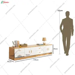 میز تلویزیون دو تکه گندم