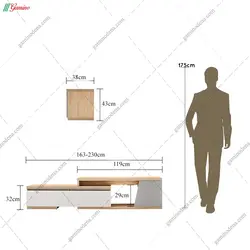 میز تلویزیون کهربا