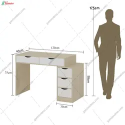 میز آرایش ماکان + نشیمن