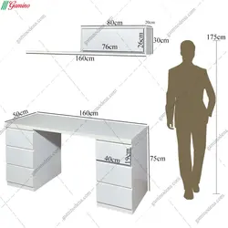 میز تحریر شلف دار وانیا