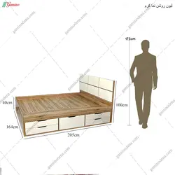 تخت خواب دو نفره امید