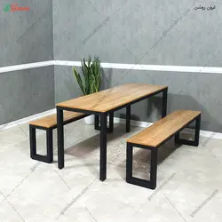 میز ناهار خوری دنا + نیمکت
