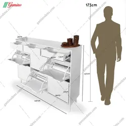 جاکفشی شش در سه کشو و داشبوردی آلوا