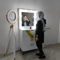 آینه گریم طرح مربع
