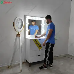 آینه گریم طرح مربع