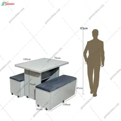 میز ناهار خوری نشیمن دار یکتا