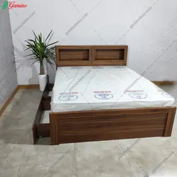 تخت خواب دو نفره کشودار روبین