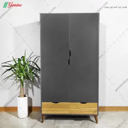 کمد لباس دو کشو مهر