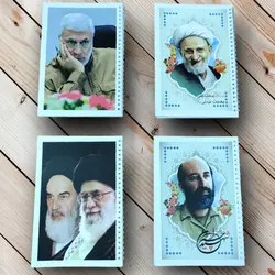 خرید دفتر سیمی 80 برگ طرح شهدا و رهبری ✓ گنج صادق