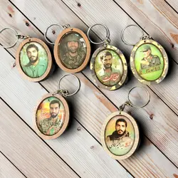 جاکلیدی طرح شهدا (با عکس شهدا) چوبی ✓ گنج صادق