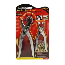 مجموعه دو عددی کمربند سوراخ کن و ابزار پانچ حلقه ویسکینگ مدل DK-010 - گاراژ ابزار