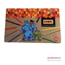 مداد رنگی ۳۶ رنگ Know جعبه فلزی