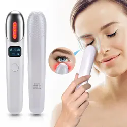 ماساژور چشم گرم EMS ماساژور لرزش میکرو جریان چشم از بین بردن کیسه های دور چشم پف کرده حلقه های تیره دور چشم ضد پیری سفت کننده پوست چشم - فروشگاه اینترنتی قاسمی شاپ