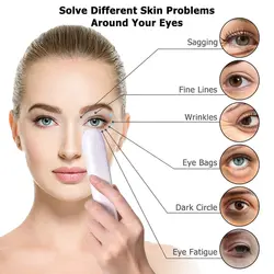 ماساژور چشم گرم EMS ماساژور لرزش میکرو جریان چشم از بین بردن کیسه های دور چشم پف کرده حلقه های تیره دور چشم ضد پیری سفت کننده پوست چشم - فروشگاه اینترنتی قاسمی شاپ