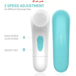 فیس براش 4 کاره برند ETEREAUTY ETEREAUTY 4 in 1 Travel-sized Electric Facial Cleaning Brush Skin Care Electric Beauty Device Brush Skin Care Massager - فروشگاه اینترنتی قاسمی شاپ