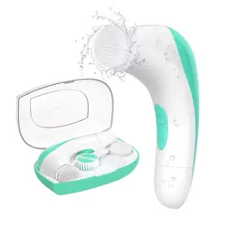 فیس براش 4 کاره برند ETEREAUTY ETEREAUTY 4 in 1 Travel-sized Electric Facial Cleaning Brush Skin Care Electric Beauty Device Brush Skin Care Massager - فروشگاه اینترنتی قاسمی شاپ