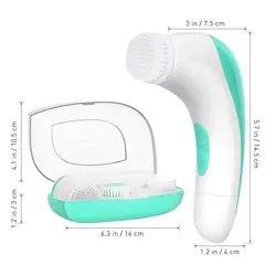 فیس براش 4 کاره برند ETEREAUTY ETEREAUTY 4 in 1 Travel-sized Electric Facial Cleaning Brush Skin Care Electric Beauty Device Brush Skin Care Massager - فروشگاه اینترنتی قاسمی شاپ