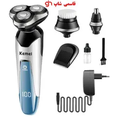 ماشین ریش تراش سه تیغ چهار کاره کیمی kemei مدل km-5390 - فروشگاه اینترنتی قاسمی شاپ