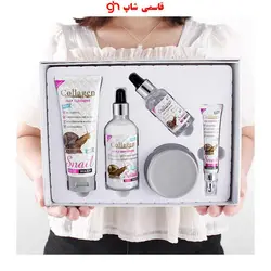 ست 5تکیه مراقبت از پوست صورت کلاژن حلزون - فروشگاه اینترنتی قاسمی شاپ