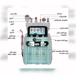 دستگاه هیدروفیشیال ۷ کاره انزو بابل اکسیژنEnzo Italy - فروشگاه اینترنتی قاسمی شاپ